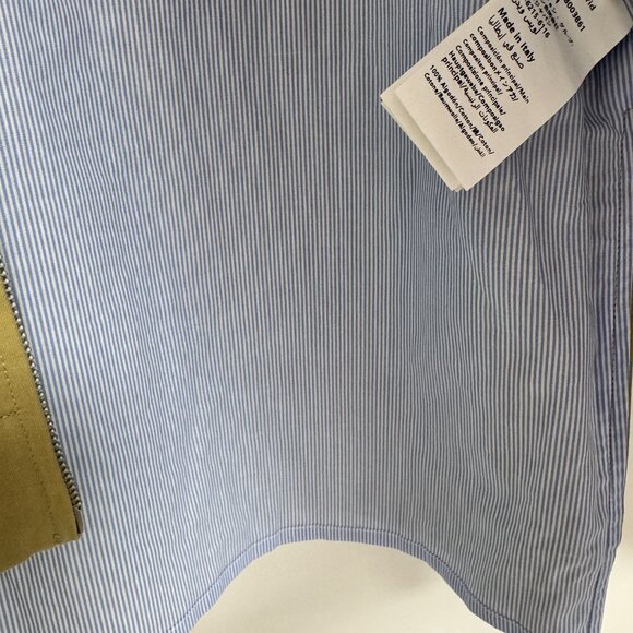 LOEWE Hooded striped poplin-paneled embroidered cotton-twill jacket - Picture 14 of 14